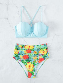 Tropical Boho Conjunto de biquíni