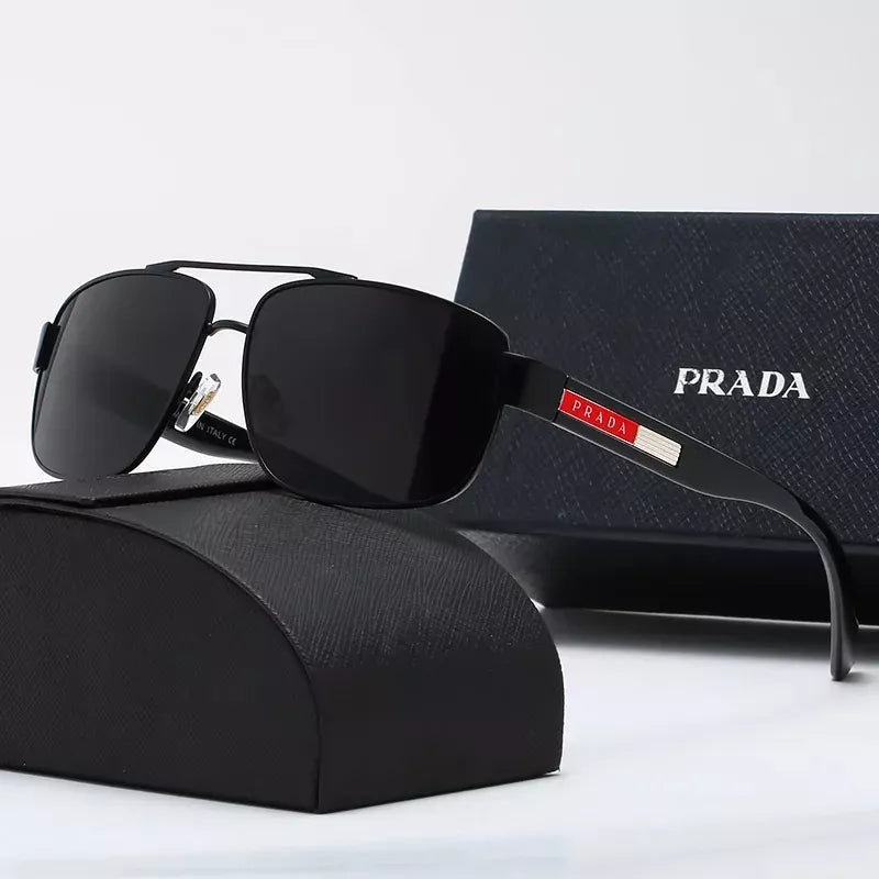 Novo Prada Óculos De Sol Quadrados De metal Clássico Moda 2022