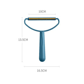 Removedor De Pelos Escova Portatil Fiapos Pequenas Sujeiras 2 Em 1 Azul