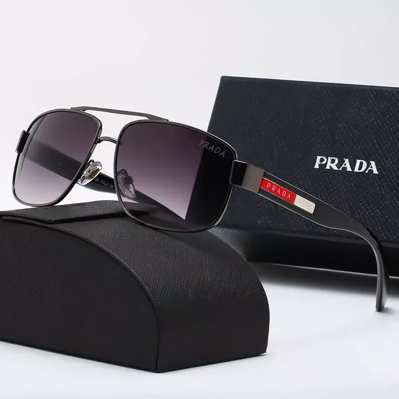 Novo Prada Óculos De Sol Quadrados De metal Clássico Moda 2022