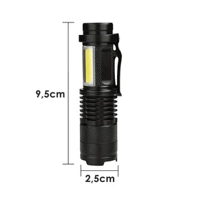 Mini Lanterna Led COB Portatil Usb Recarregavel Tatica Dupla