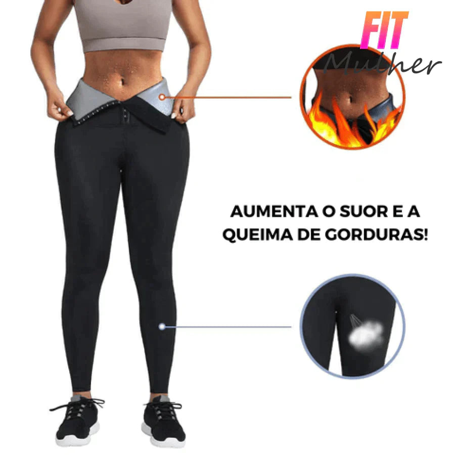 Efeito Sauna - FIT MULHER Modela Cintura, Queima Calorias, Pochete