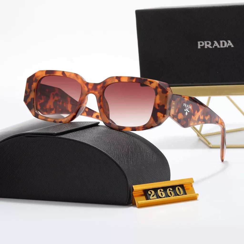 Óculos De Sol Quadrados Marca Luxuosa 2022 Novo Prada Feminino Tom Masculino vintage Polígono UV400 Olhos