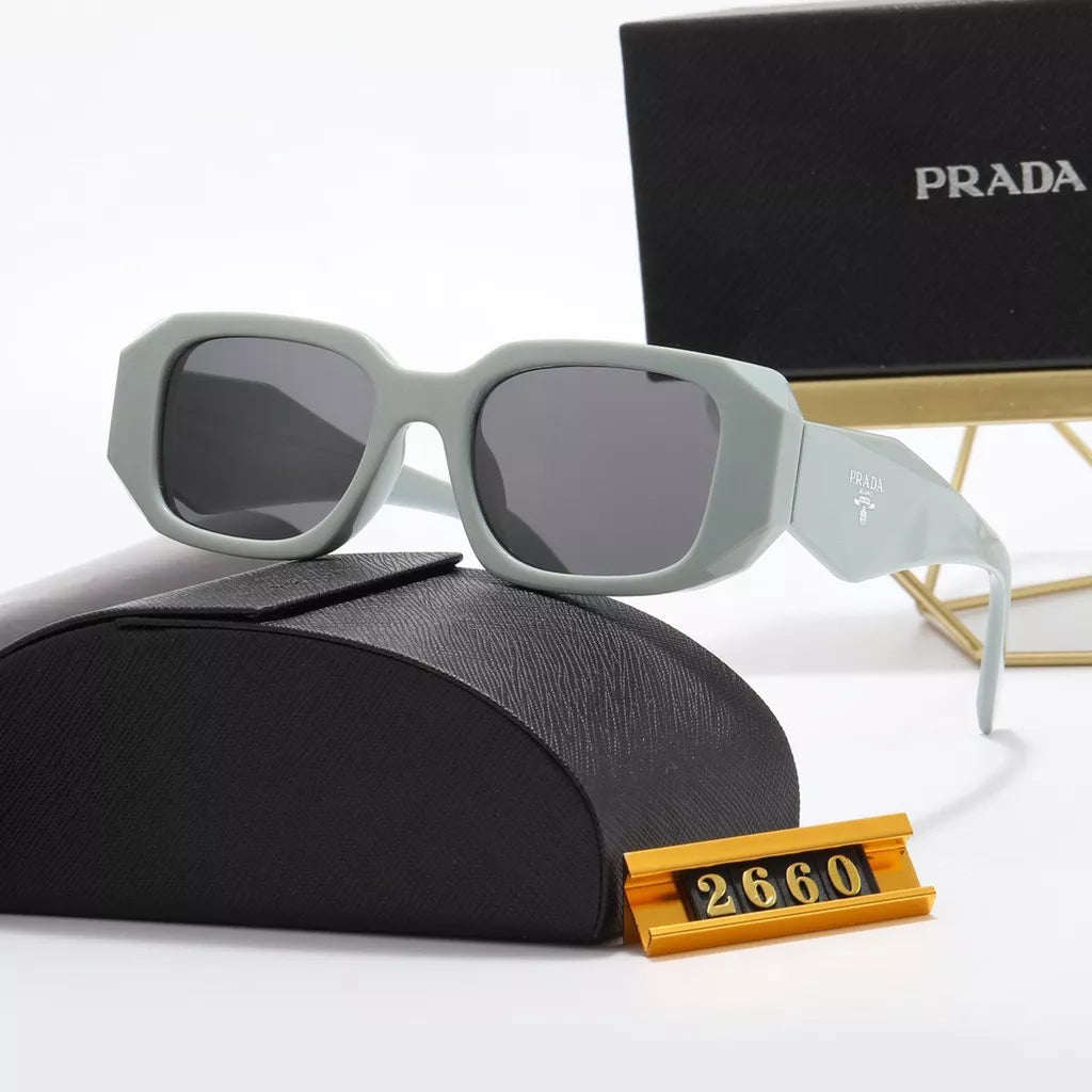 Óculos De Sol Quadrados Marca Luxuosa 2022 Novo Prada Feminino Tom Masculino vintage Polígono UV400 Olhos